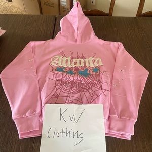 Sp5der hoodie Atlanta pink